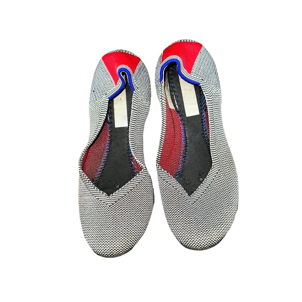 Rothy's The Flat Gray Knit Round Toe Ballet Flats Women's Size 8
